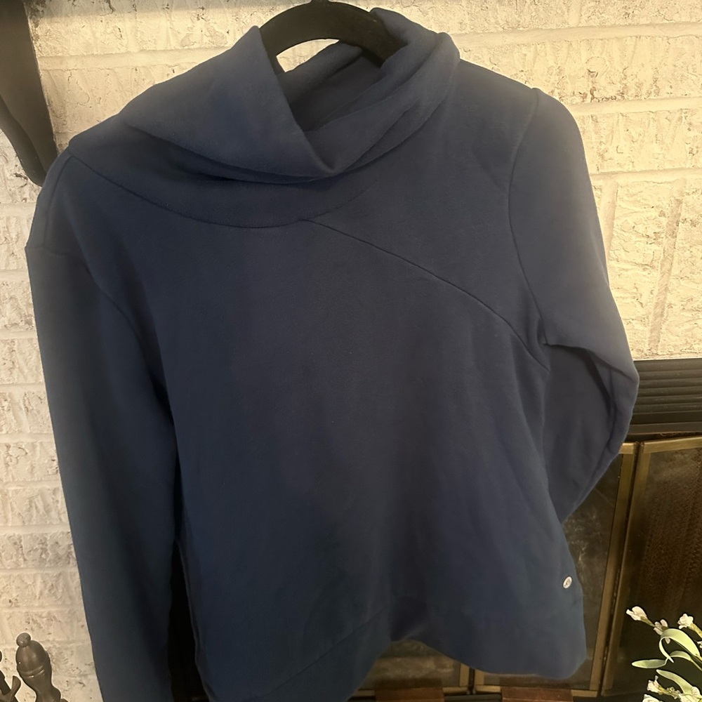 Apana Blue Cowl Neck Sweater